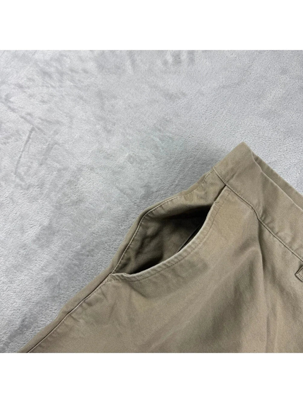 Nike Men's 32x32 Khaki Chino Pants Tan Embroidered Swoosh Casual Straight Leg